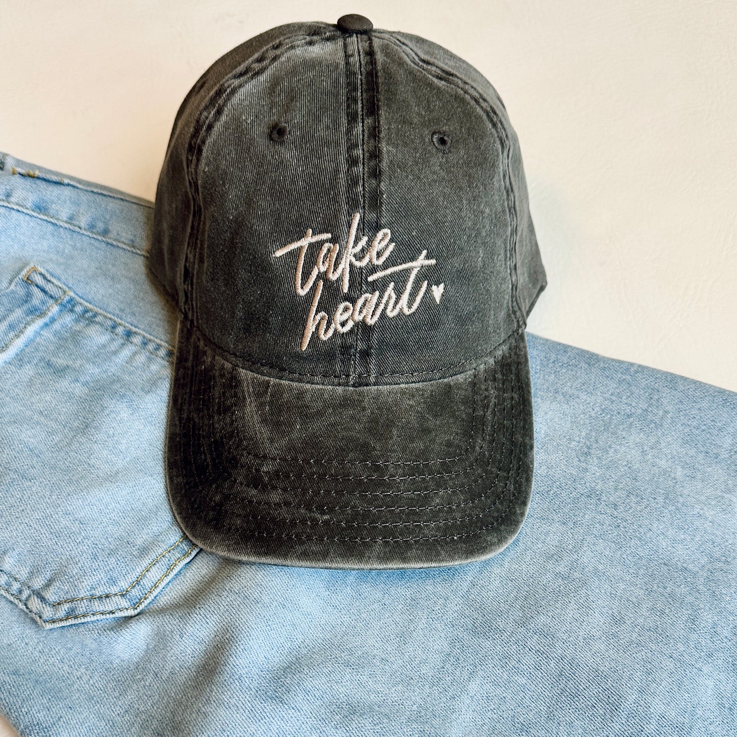 Take Heart Embroidered Dad Hat