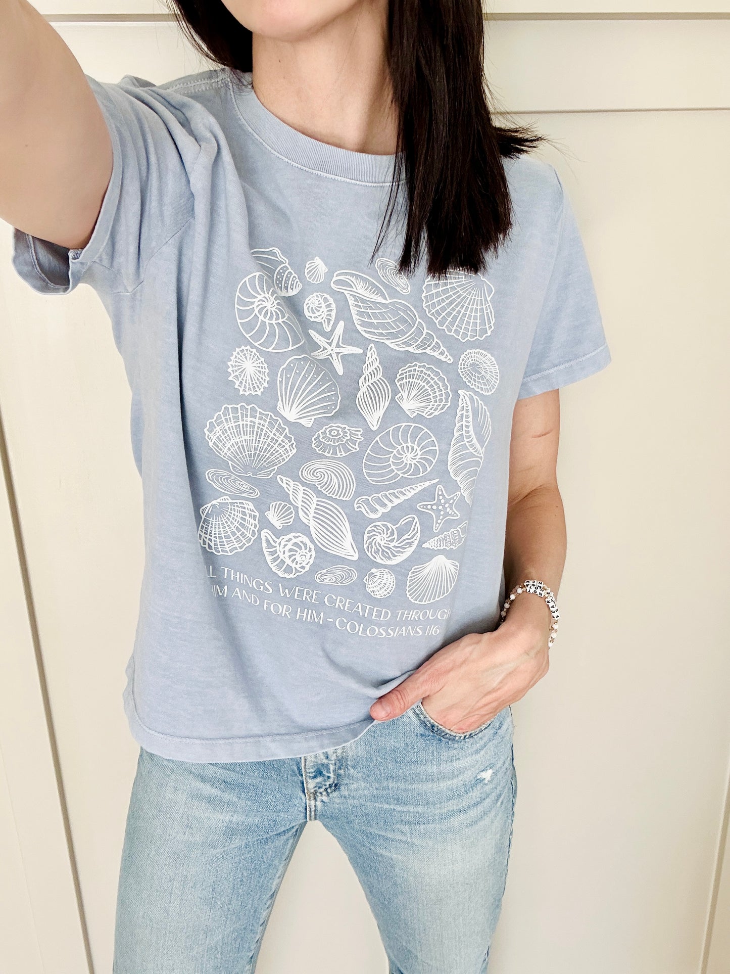 Coastal Shells Christian Tee