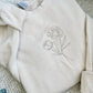 Peonies Embroidered Crewneck | November Birth Month Flower