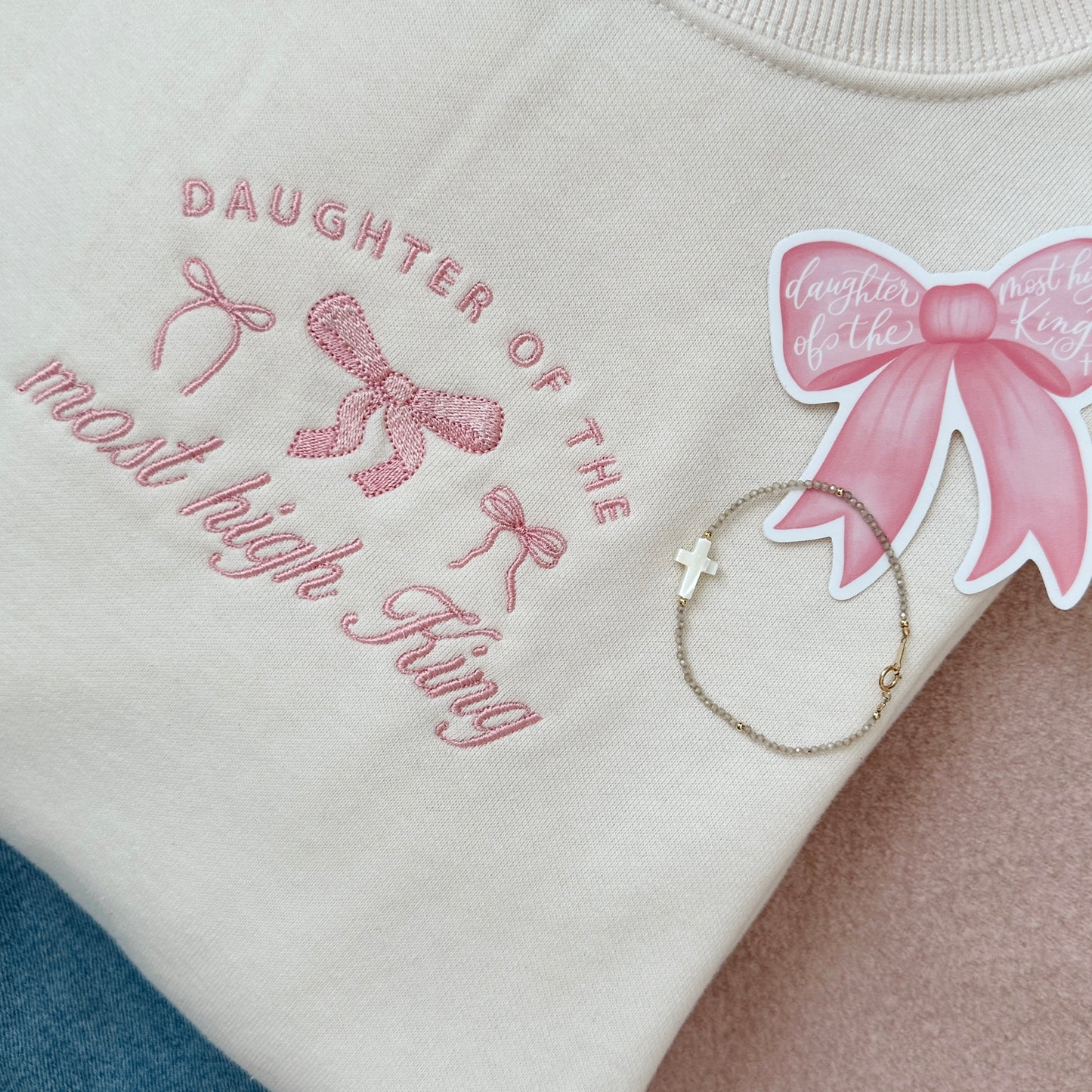 Daughter of the King Embroidered Sweatshirt