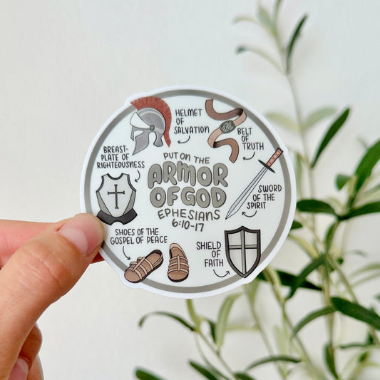 Armor of God Sticker - Olive Theme