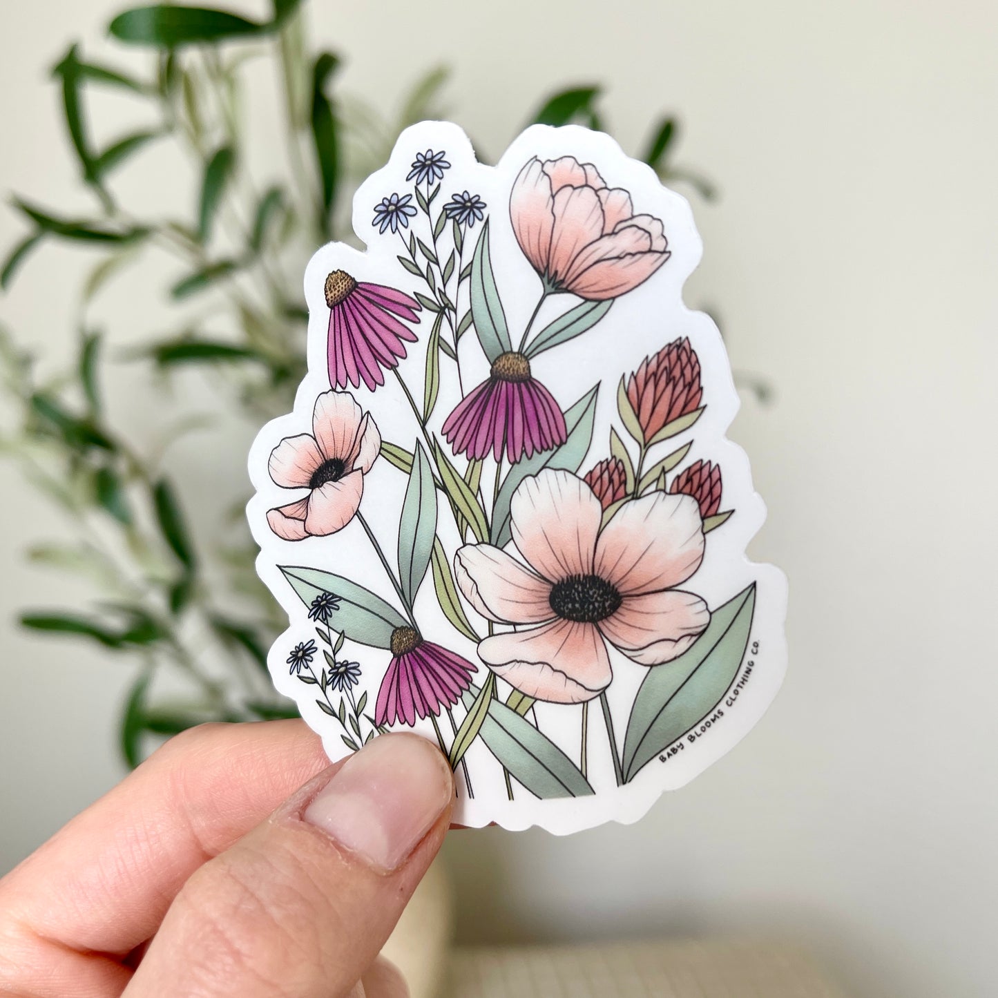 Muted Wildflower Sticker