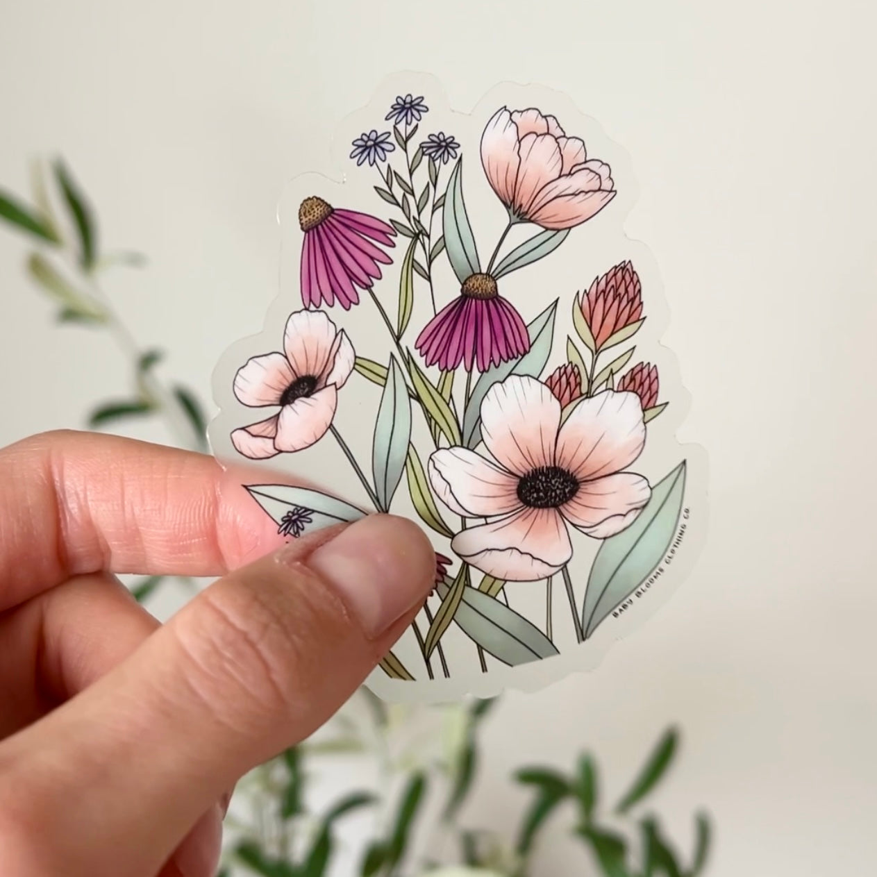 Muted Wildflower Sticker