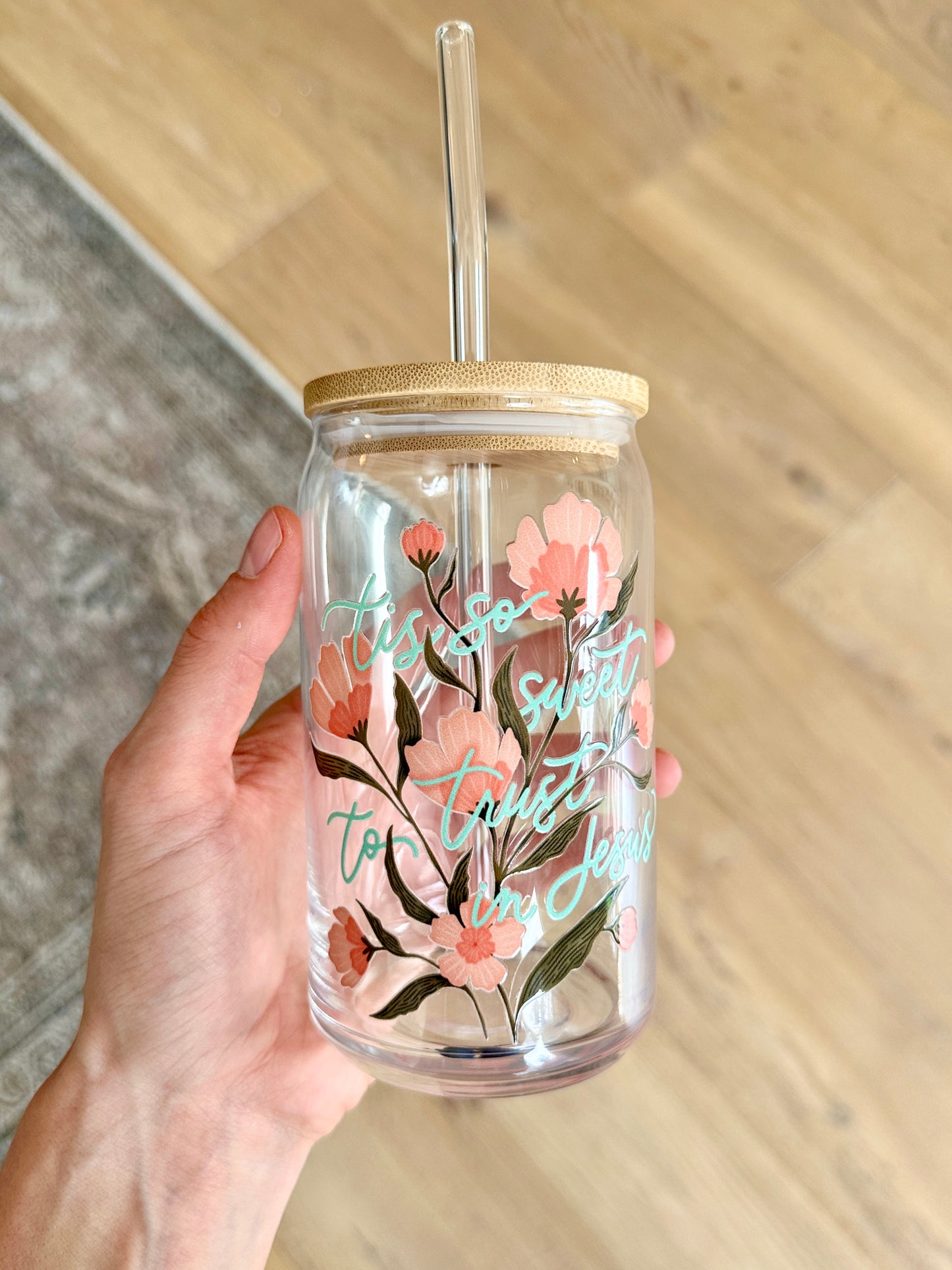 Tis So Sweet Glass Cup