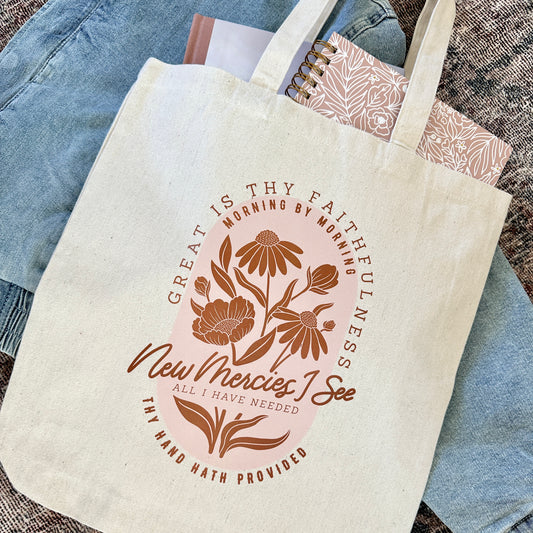 Great is Thy Faithfulness Canvas Tote Bag