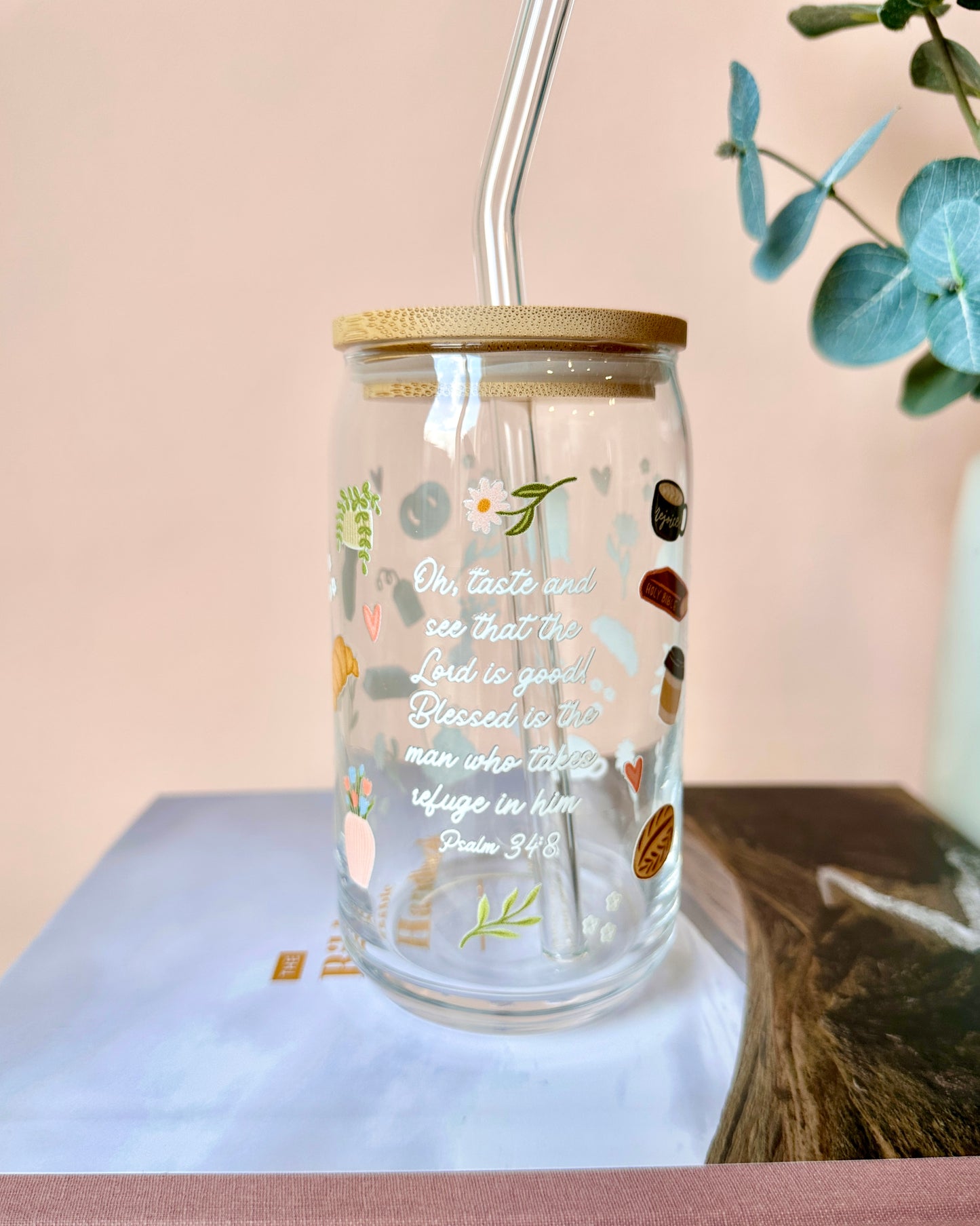 Taste and See Glass Cup