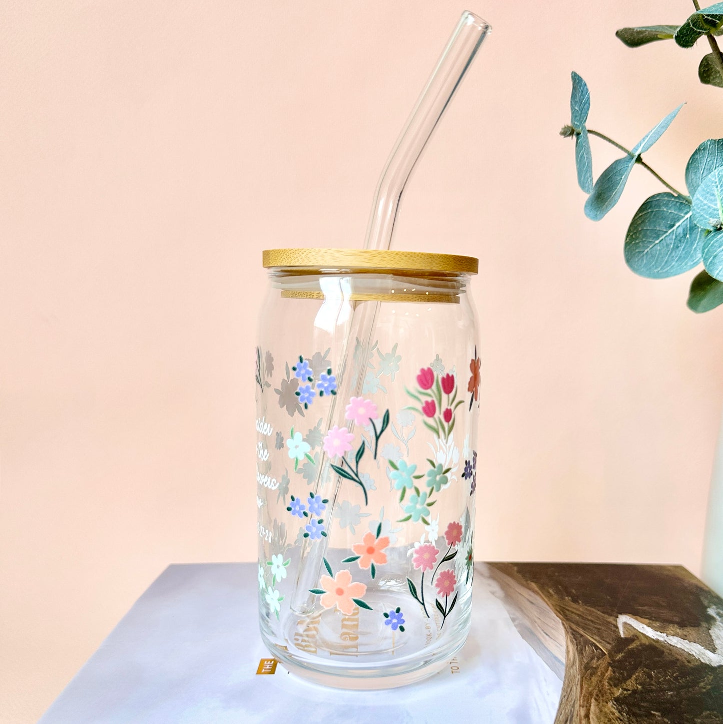 Consider the Wildflowers Glass Cup