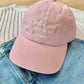 Just A Girl Who Loves Jesus Dad Hat - Peachy Pink