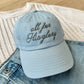 All For His Glory Dad Hat - Seafoam/Olive